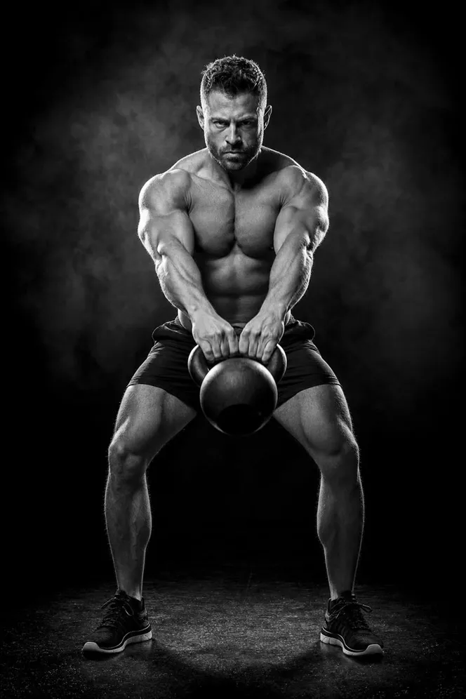 Athlete training with the Fit Trainer app