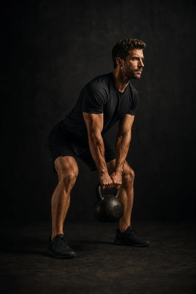Athlete training with the Fit Trainer app